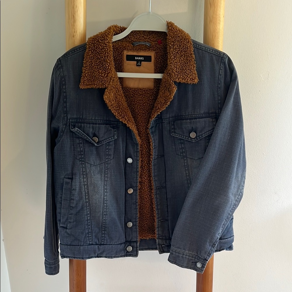 Banks Denim Jacket with Sherpa Lining